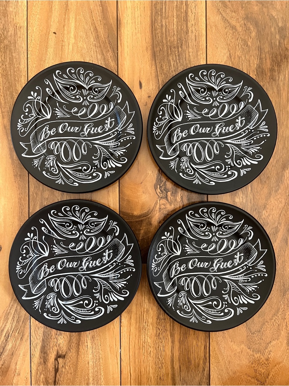 Disney Parks Chalkboard Be Our Guest Dessert Plate